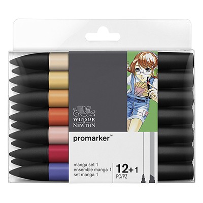Expansion Manga 1, zestaw pisaków Promarker W&amp;N, 13 sztuk