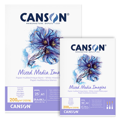 Blok Mixed Media Imagine Canson, 25 ark, 200 g/m² A1