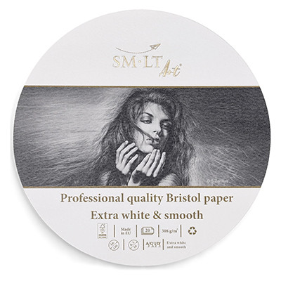 Professional Bristol SMLT, okrągłe arkusze, średnica 16 cm