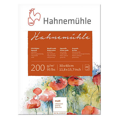 Blok akwarelowy Hahnemuhle Matt CP 30 x 40 cm, 200 g/m2