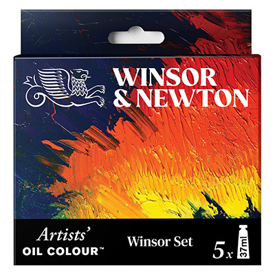 Winsor Set, zestaw farb olejnych Artists' W&amp;N, 5 x 37 ml