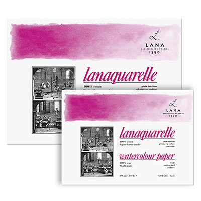 Blok do akwareli Lanaquarelle R, 300g/m², 20 ark. 36 x 51 cm