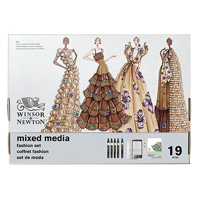Zestaw artystyczny Fashion Set Mixed Media W&amp;N, 19 elem.