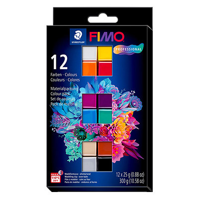 Basics Colour Fimo Professional, 12 x 25 g