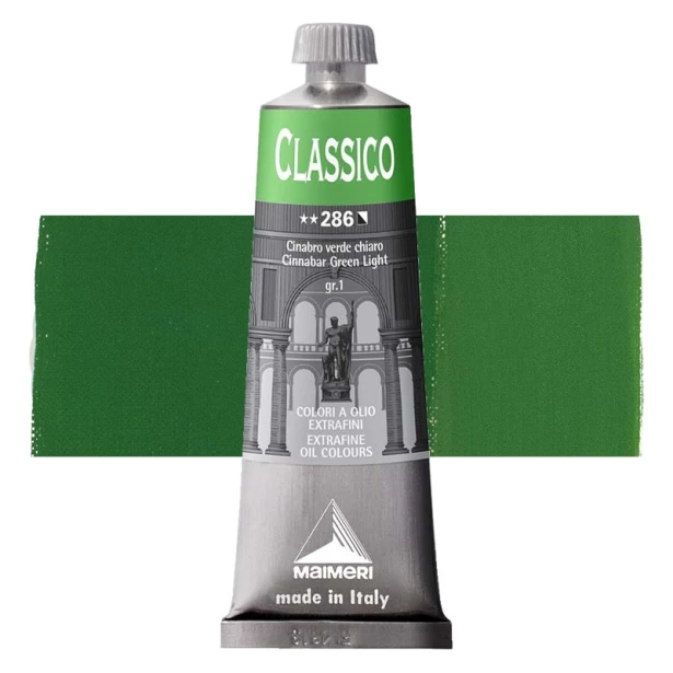 286 Cinnabar Green Light, farba olejna Classico 60 ml