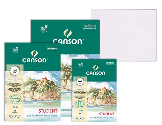 Blok rysunkowy Canson Student, 30 ark. A5, 150g