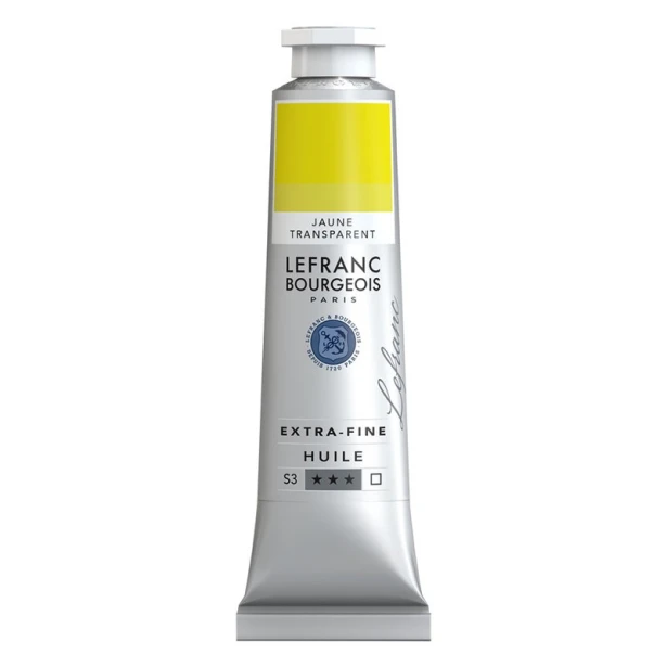 775 Transparent yellow, artystyczna farba olejna Lefranc 40 ml