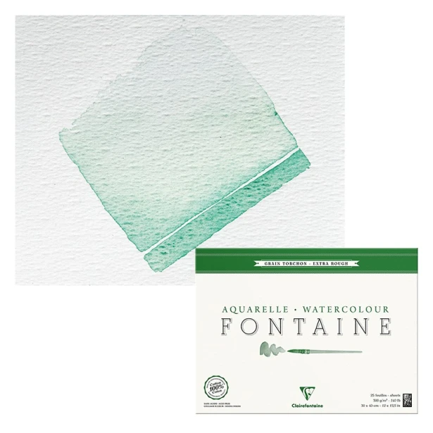 Blok akwarelowy Fontaine Torchon 24 x 30 cm, 300 g