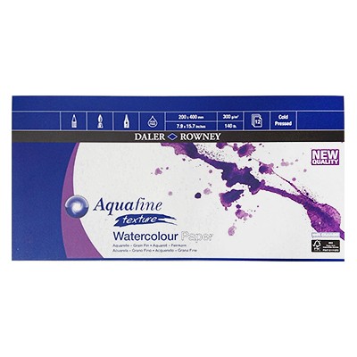 Aquafine texture, blok akwarelowy Daler Rowney 20 x 40cm, 300 g