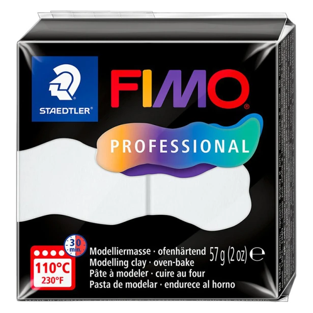 0 White, FIMO Professional, modelina termoutwardzalna, 57 g