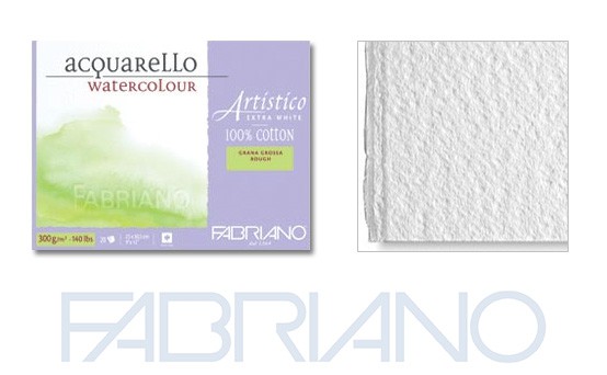 Fabriano Artistico E/W, gruboziarnisty 35,5x51cm, 15ark, 300g