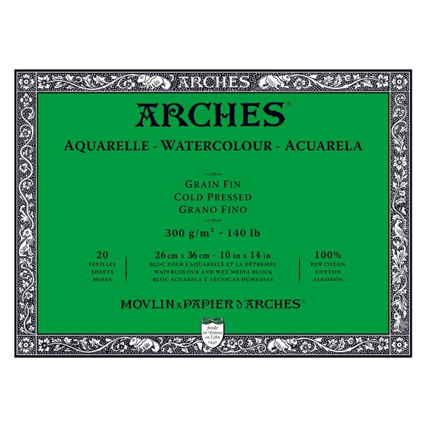 Blok Arches CP 300g 20ark. 26 x 36 cm