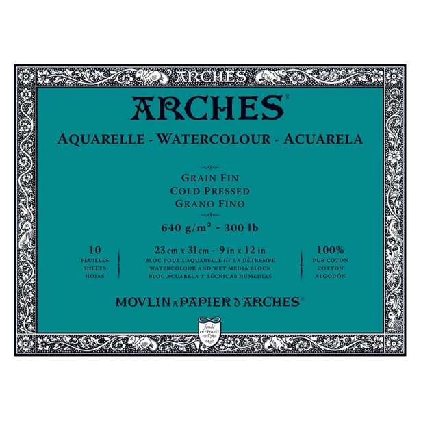Blok Arches CP 640g 10ark. 23 x 31 cm