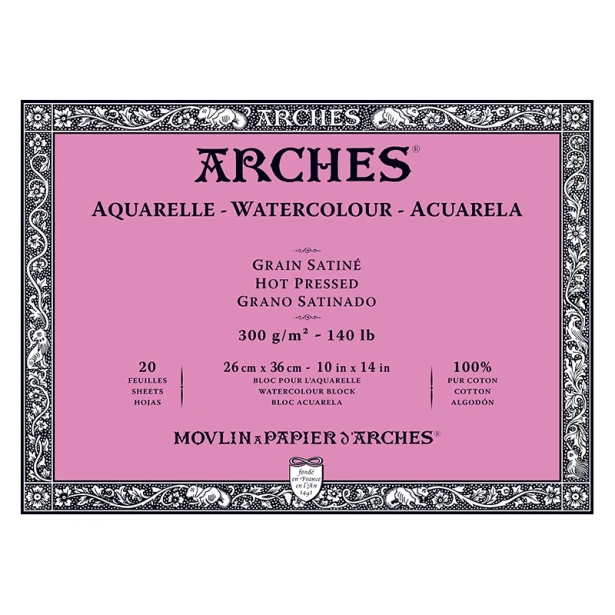 Blok Arches HP 300g 20ark. 26 x 36 cm