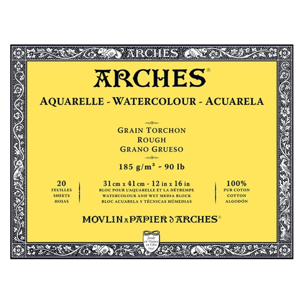 Blok Arches RGH 185g 20ark. 31 x 41 cm
