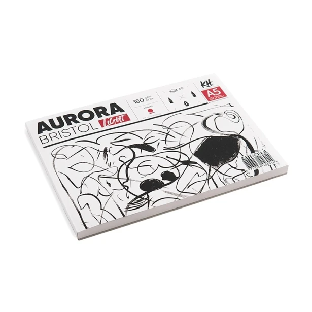 Blok Bristol Light Aurora A5, 180 g/m², 40 ark.