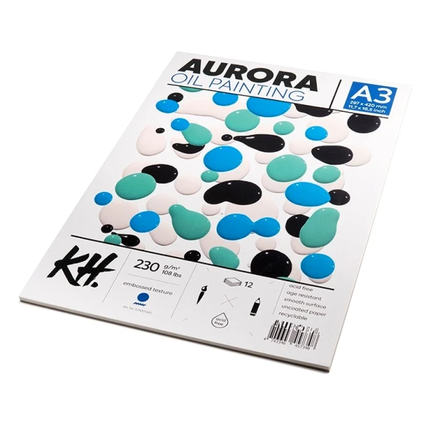 Blok do farb olejnych Aurora, A3, 230 g, 12 ark.