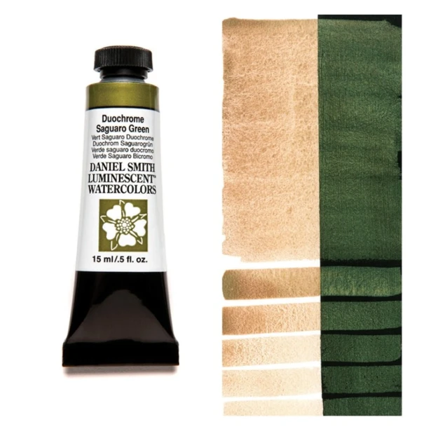 0037 Duochrome Saguaro Green, akwarela Daniel Smith 15 ml