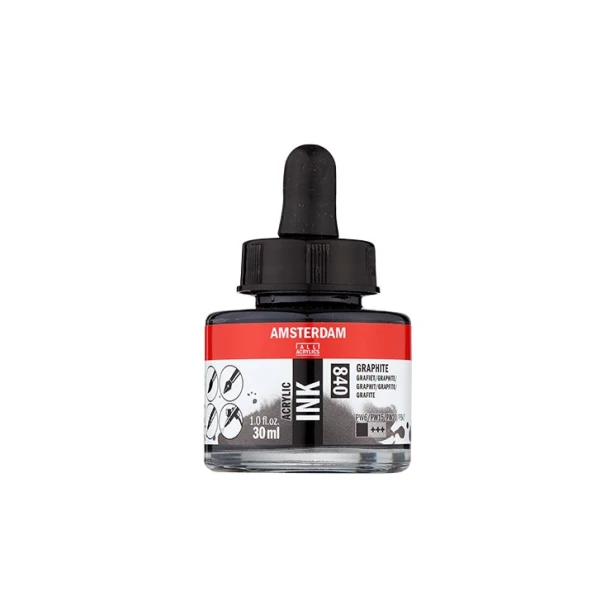 840 Graphite, tusz akrylowy Amsterdam, 30 ml