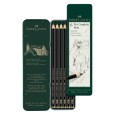 Ołówki grafitowe Pitt Graphite Matt, Faber-Castell, 6 szt.