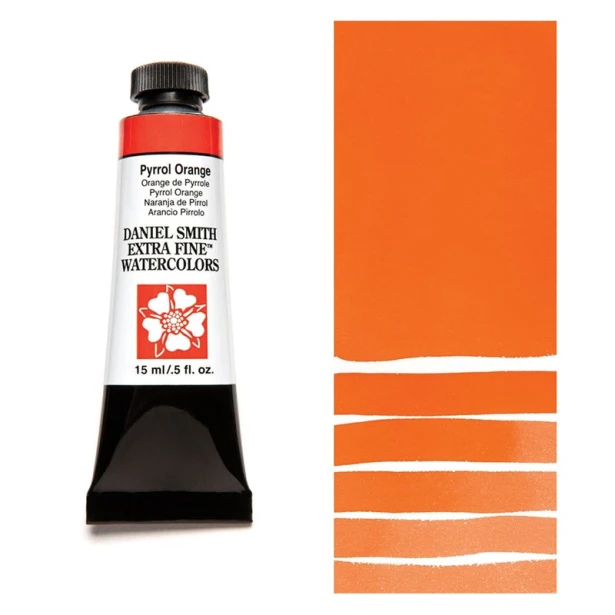 126 Pyrrol Orange, akwarela Daniel Smith 15 ml