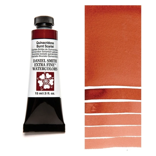 087 Quinacridone Burnt Scarlet, akwarela Daniel Smith 15 ml