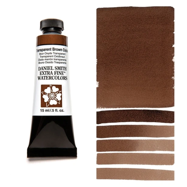 129 Transparent Brown Oxide, akwarela Daniel Smith 15 ml