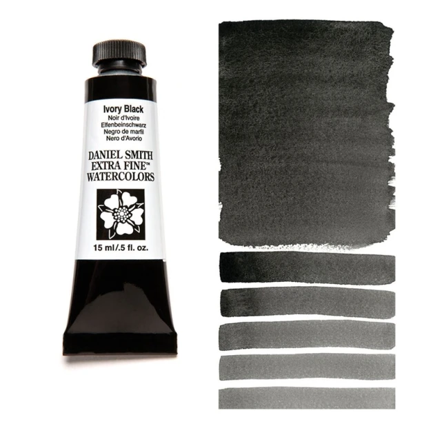 048 Ivory Black, akwarela Daniel Smith 15 ml