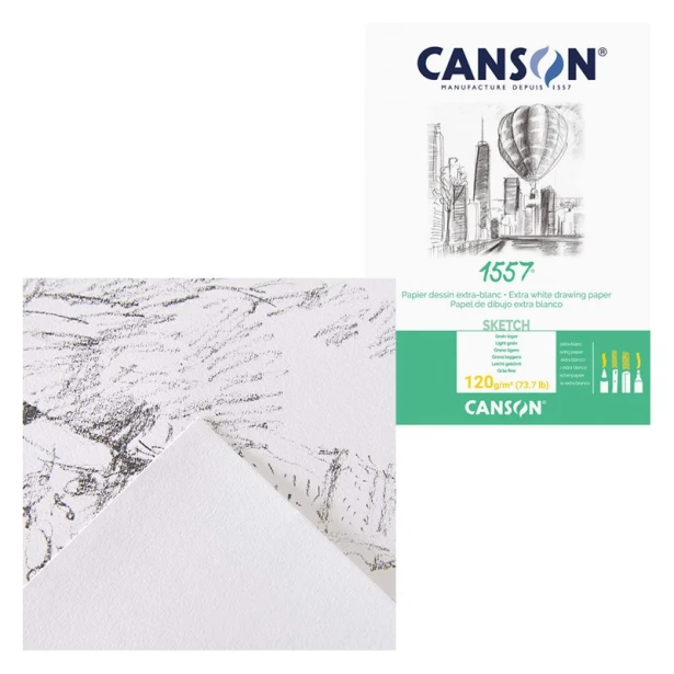 Papier w rolce Canson 1557 Dessin, 120 g, 1.5 x 10 m