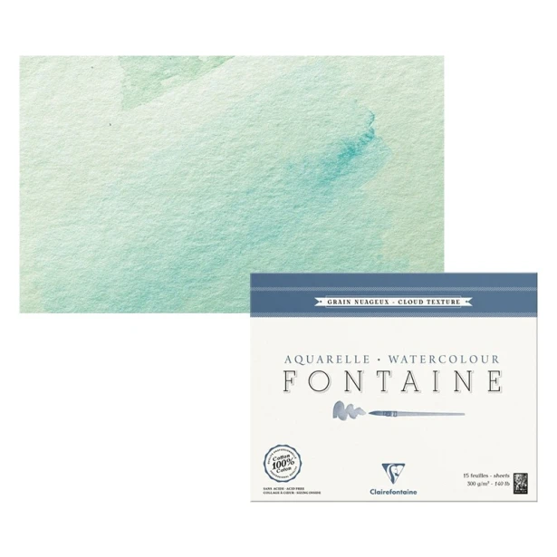 Blok akwarelowy Fontaine Cloud Texture 42 x 56 cm, 300 g