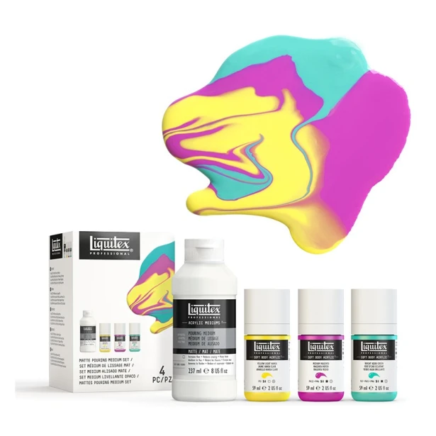 Zestaw do pouringu Matte, Liquitex 4 elem.