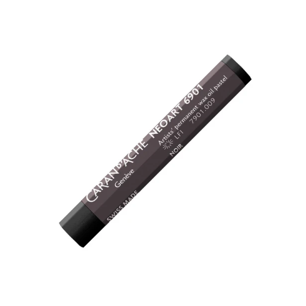 009 Black, woskowo-olejna pastel Neoart 6901