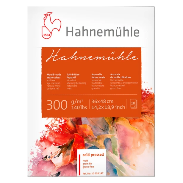 Blok akwarelowy Hahnemuhle CP Matt 36 x 48 cm, 300 g/m²