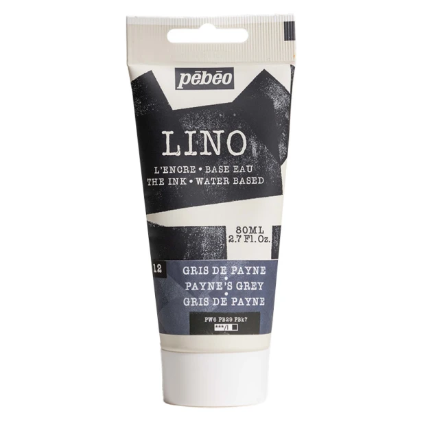 12 Payne's Grey, farba do linorytu LINO Pebeo 80 ml