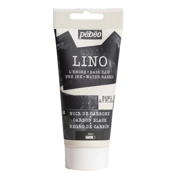 16 Carbon Black, farba do linorytu LINO Pebeo 80 ml