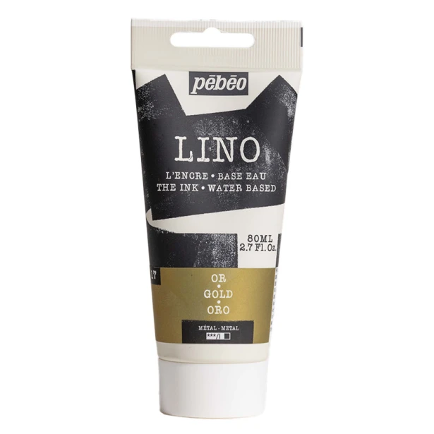 17 Gold, farba do linorytu LINO Pebeo 80 ml