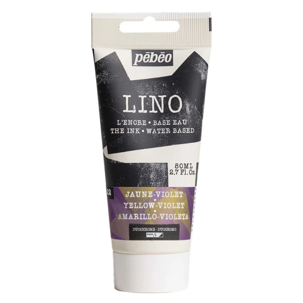 22 Yellow-Violet, farba do linorytu LINO Pebeo 80 ml