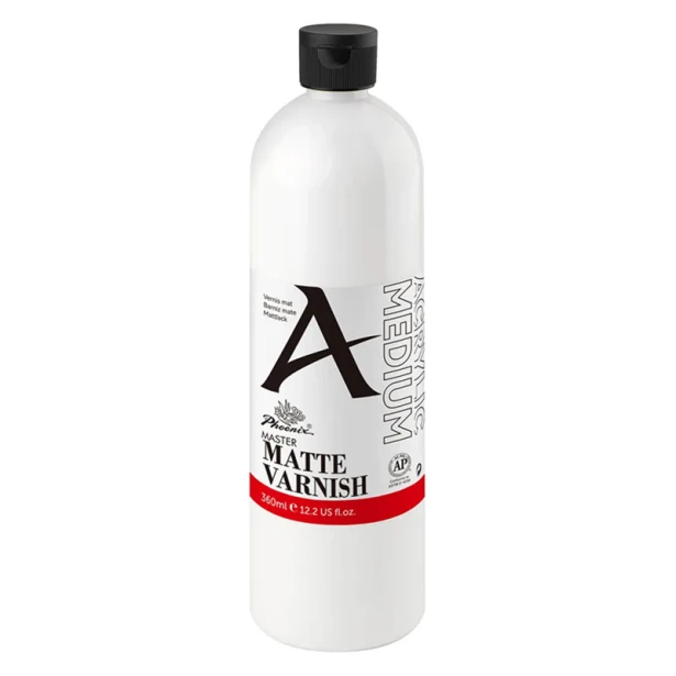 Werniks matowy do farb akrylowych Phoenix 360 ml