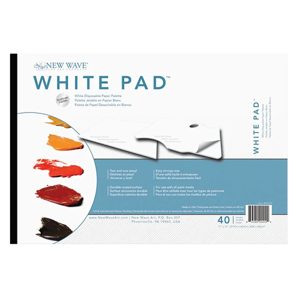 White Pad, paleta malarska papierowa 40 ark.