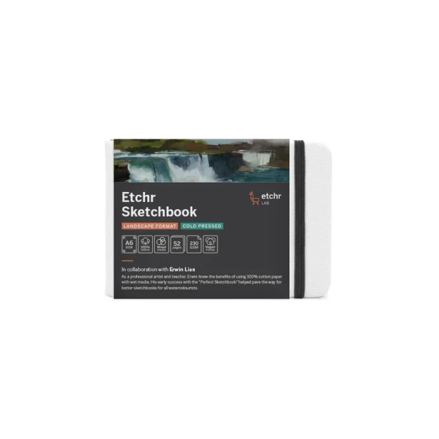 Szkicownik Etchr Sketchbook Landscape CP, 230 g/m, A6