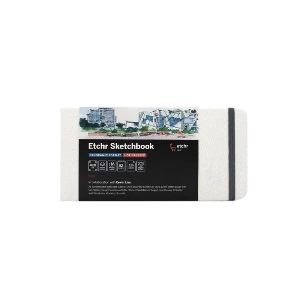 Szkicownik Etchr Sketchbook Panoramic HP, 220 g/m, 10 x 20 cm