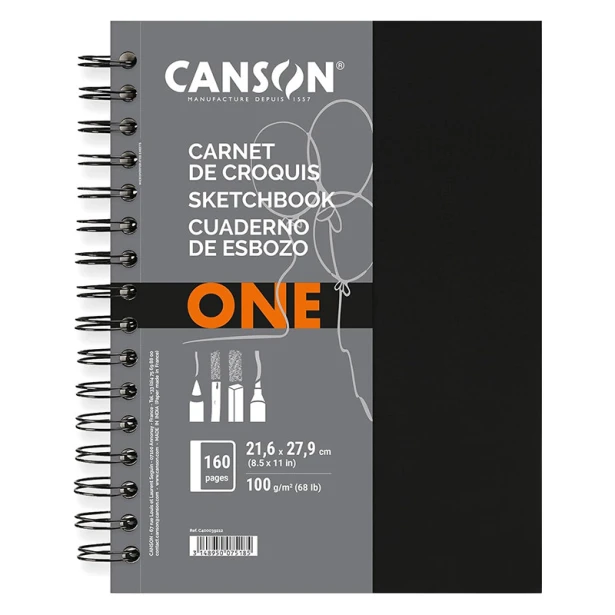 canson one blok na spirali 21.6 x 27.9 cm
