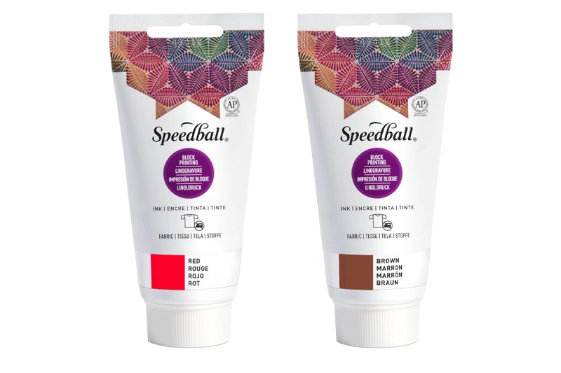 Farby do linorytu i tkanin Block Printing Speedball